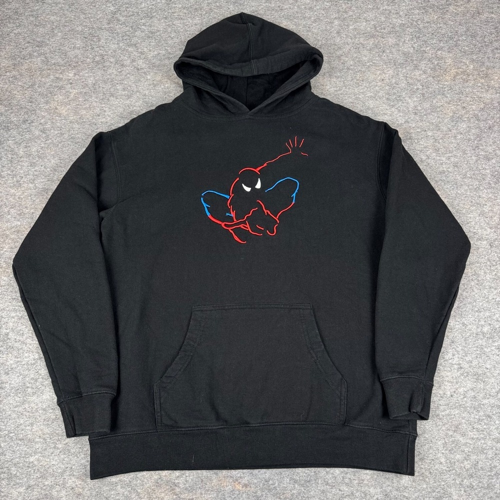 Universial Studios Spiderman Hoodie Pullover Black Youth XL